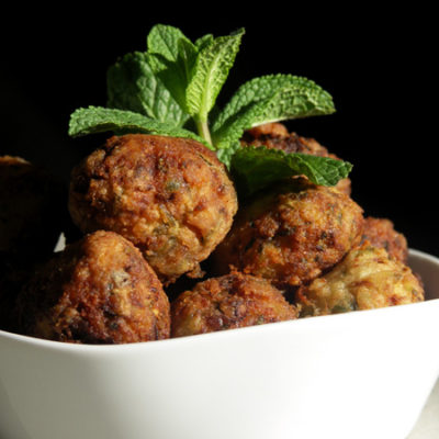 Boulettes courgette-feta-menthe