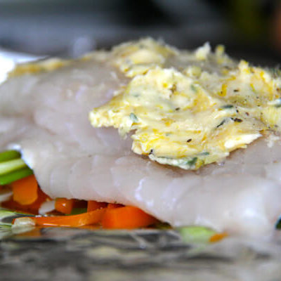 haddock et légumes dans une papillote