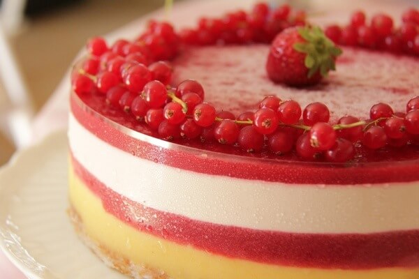 gateau entremet citron framboise