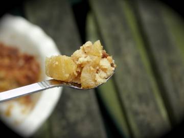 Crumble ananas-noix de coco