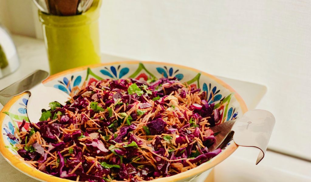 salade de chou rouge et carotte