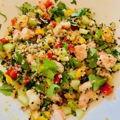 salade de crevettes au quinoa